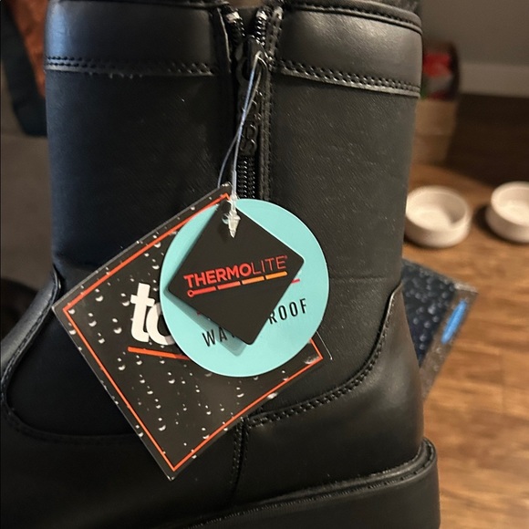 Totes Women's Black Ankle Booties - Picture 2 of 4